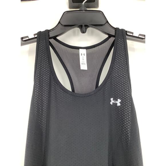 Under Armour Women's Small Black Tech Mesh Racerback Tank Top Athleisure L21-1 - Picture 4 of 8